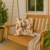 Boxer Heirloom Fall Throw Pillow Decorative Indoor Outdoor Accent Cushion for Couch, Bed or Patio, 18Hx18W