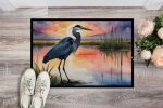 24 x 36 Inch Blue Heron at Sunset Doormat