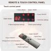 23 inch Infrared heating electric fireplace insert, with log set & realistic flame, remote control with timer, overheating protection