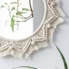 Bohemian Round Macrame Woven Decorative Wall Mirror