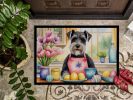 18 x 27 Inch Schnauzer Easter Doormat