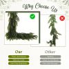 1pc 70.9-Inch Green Artificial Pine Garland real Touch Pine Garland  Artificial Faux Greenery Suitable for Christmas & Winter Holiday Decorations Easy