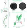 Solar Hummingbird Color-Changing Wind Chime