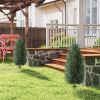 43 Inch Artificial Cypress Topiary Tree Set of 2