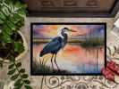 24 x 36 Inch Blue Heron at Sunset Doormat