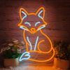 Fox Neon Sign for Wall Décor Fox Sign Dimmable LED Light Decor
