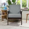 Mid-Century Retro Fabric Accent Armchair for Living Room