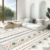 Area Rug Living Room Rugs 5x7 Large Soft Boho Geometric Rugs