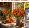 12-Bundle Artificial Autumn Chrysanthemum Flower Set