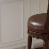 26in. Wood Counter-Height Swivel Barstool with High-Back, 1PC