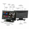 LED Digital Alarm Clock with Calendar and Weather Display