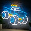 Truck Neon Signs for Wall Decor, Vehicle Neon Lights for Bedroom, Truck Toys Lover- Monster Truck LED Neon Light