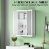 Wall mounted bathroom cabinet, bathroom cabinet, white