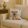 Dogue de Bordeaux Coastal Sea Glass Throw Pillow Decorative Indoor Outdoor Accent Cushion for Couch, Bed or Patio, 18Hx18W