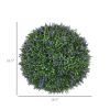 16.5 Inch Artificial Lavender Topiary Balls for Indoor and Outdoor Décor Set of 2