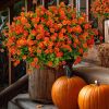 12-Bundle Artificial Autumn Chrysanthemum Flower Set