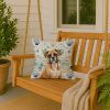 Boxer Coastal Sea Glass Throw Pillow Decorative Indoor Outdoor Accent Cushion for Couch, Bed or Patio, 18Hx18W