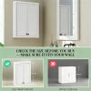 Wall mounted bathroom cabinet, bathroom cabinet, white