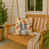 Blue Merle American Shepherd Heirloom Fall Throw Pillow Decorative Indoor Outdoor Accent Cushion for Couch, Bed or Patio, 18Hx18W