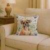 Boxer Coastal Sea Glass Throw Pillow Decorative Indoor Outdoor Accent Cushion for Couch, Bed or Patio, 18Hx18W
