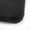 Gray Faux Rabbit Fur Plush Bath Rug Set of 2, 17 x 24 Inch and 20 x 30 Inch
