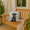 Beauceron Coastal Sea Glass Throw Pillow Decorative Indoor Outdoor Accent Cushion for Couch, Bed or Patio, 18Hx18W