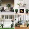 16.5 Inch Artificial Lavender Topiary Balls for Indoor and Outdoor Décor Set of 2