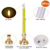 6-Piece 9.8 Inch Warm White Flameless LED Taper Candle Set with Remote and Timer