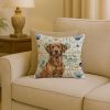 Chesapeake Bay Retriever Coastal Sea Glass Throw Pillow Decorative Indoor Outdoor Accent Cushion for Couch, Bed or Patio, 18Hx18W