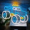 Truck Neon Signs for Wall Decor, Vehicle Neon Lights for Bedroom, Truck Toys Lover- Monster Truck LED Neon Light