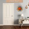 13 Inch Metal Sunburst Decorative Wall Art Sculpture