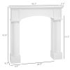 43 Inch White Freestanding Fireplace Mantel Surround
