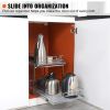 14 Inch Two Tier Heavy Duty Steel Pull Out Cabinet Storage Organizer