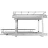 14 Inch Two Tier Heavy Duty Steel Pull Out Cabinet Storage Organizer