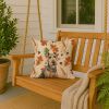 Grizzle Airedale Terrier Heirloom Fall Throw Pillow Decorative Indoor Outdoor Accent Cushion for Couch, Bed or Patio, 18Hx18W