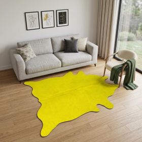 72" X 84" Yellow Cowhide - Rug