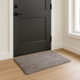 3' X 5' Gray Shag Hand Knotted Area Rug