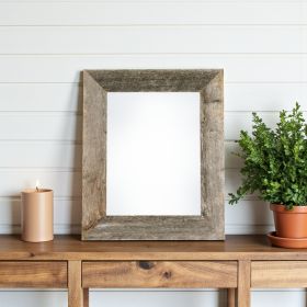 8.5" x 11" Gray Solid Wood Tabletop Picture Frame