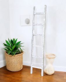 72" X 16" White Wood Hanging Dimensional Sculpture