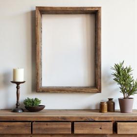 24" x 36" Gray p-Oxybis(benzenesulfonyl hydrazide) Solid Wood Hanging or Tabletop Picture Frame