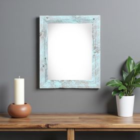12" x 16" Blue Solid Wood Hanging Picture Frame
