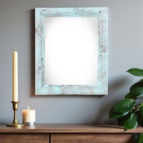 18" x 24" Blue Solid Wood Hanging Picture Frame