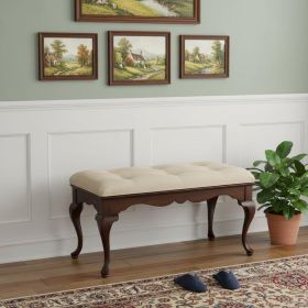 Classic Cherry Brown Finish Bench
