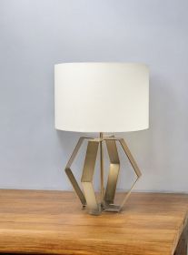Gold Geometric Design Table Lamp