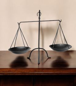 Libra Dark Metal Vintage Decorative Scale