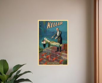 Thurston Out Of A Hat Vintage Magic Unframed Print Wall Art