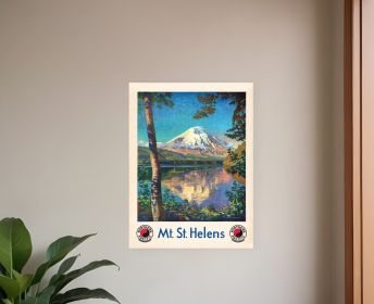 11" X 14" Mt. St. Helens C1920S Vintage Travel Poster Wall Art
