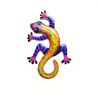 Colorful 3D Metal Gecko Decorative Wall Art Sculpture Available Individually or Set of 4