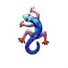 Colorful 3D Metal Gecko Decorative Wall Art Sculpture Available Individually or Set of 4