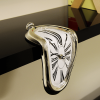 Surrealist Melted Roman Numeral Decorative Wall Clock